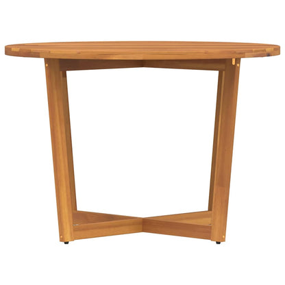 Garden Dining Table Round Ø Solid Acacia Wood   Garden Dining Table