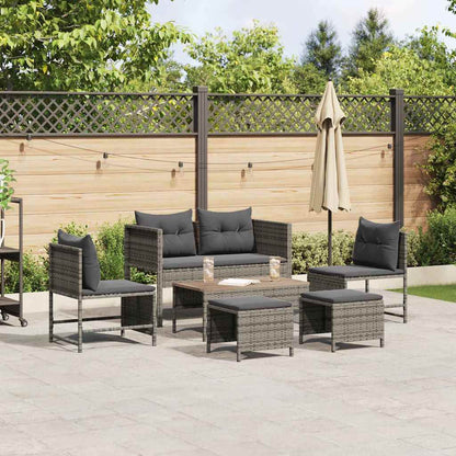 Garden Sofa Set 6 pcs Poly Rattan   Garden Sofa Set 6