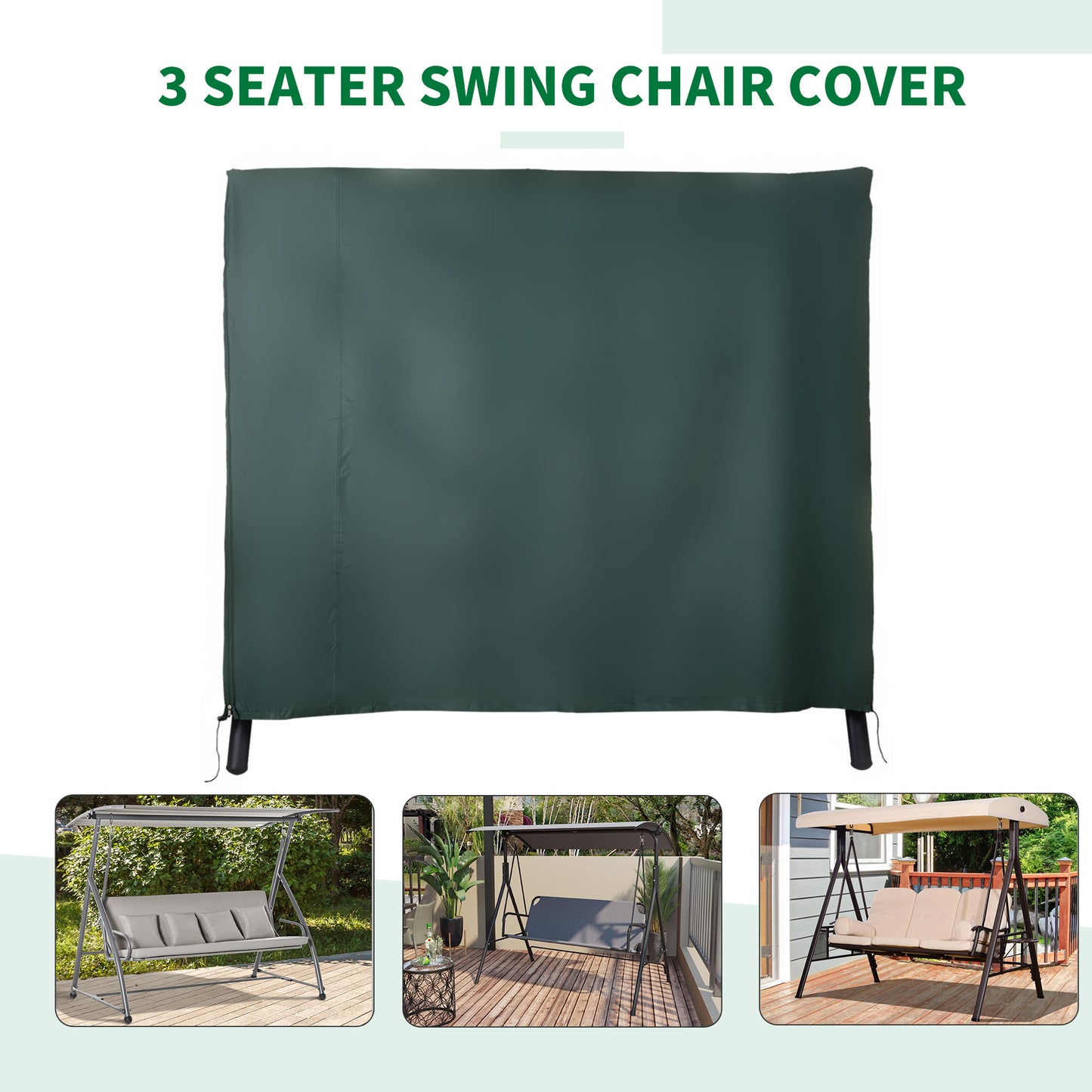 Large Outdoor Swing Chair Cover For Your Garden & Patio Furniture  Protects Against The Wind  UV Rays  & Water