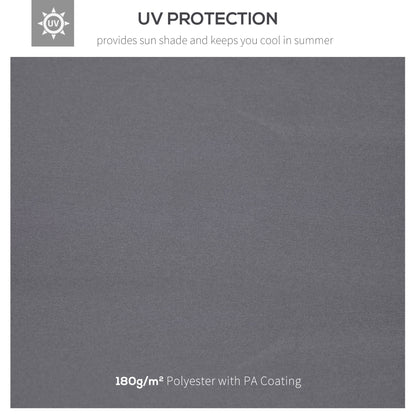 10' X 10' Gazebo Replacement Canopy 2 Tier Top UV Cover Pavilion Garden Patio Outdoor Dark Gray