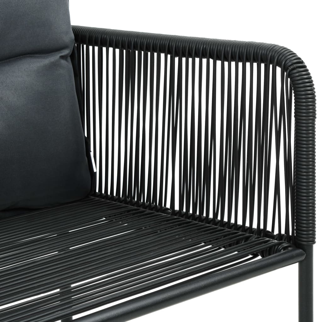 Garden Chairs 4 pcs with Cushions Poly Rattan