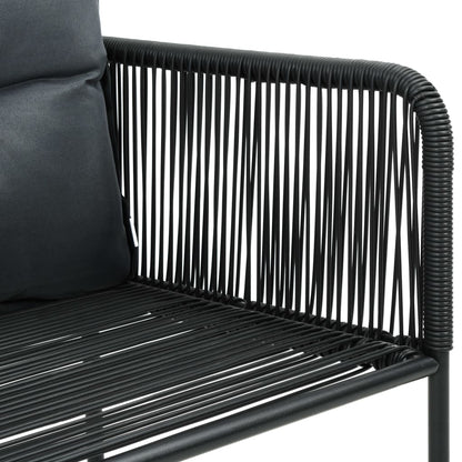 Garden Chairs 4 pcs with Cushions Poly Rattan