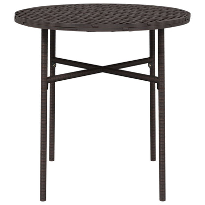 Side Table 45 cm Poly Rattan   Side Table