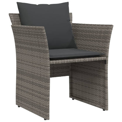 Garden Chair with Footstool Poly Rattan