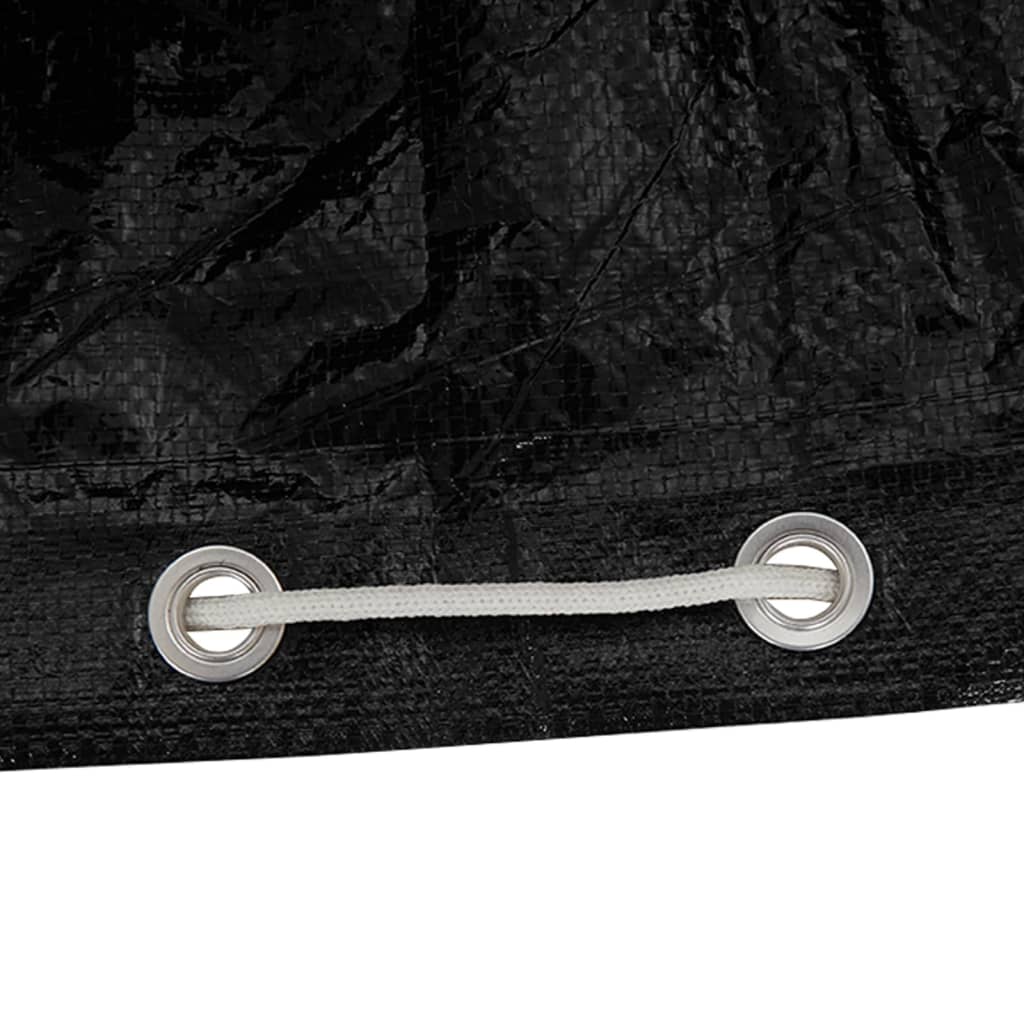 L-shaped garden furniture cover with 12 eyelets, 185x