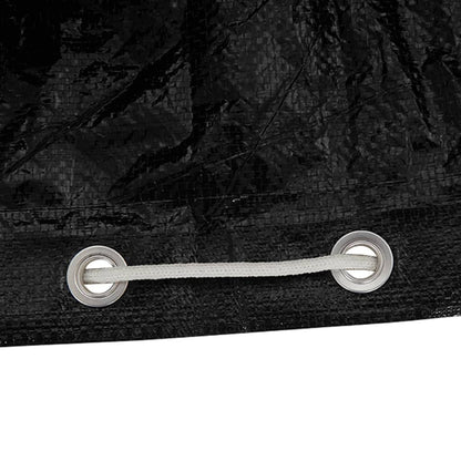 L-shaped garden furniture cover with 12 eyelets, 185x