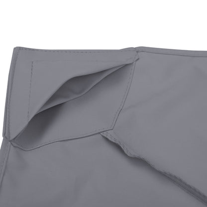 10' X 10' Gazebo Replacement Canopy 2 Tier Top UV Cover Pavilion Garden Patio Outdoor Dark Gray