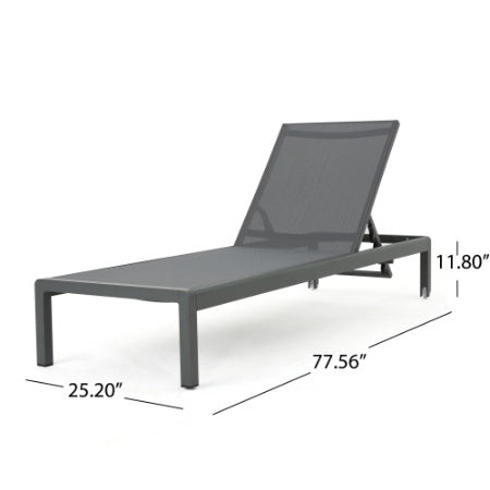 CAPE CORAL KD CHAISE LOUNGE GRY  MP2  SET OF 2
