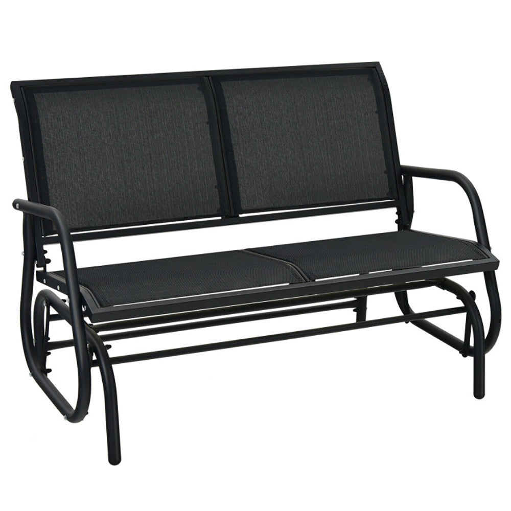 Swing Glider Chair 48 Inch Loveseat Rocker Lounge