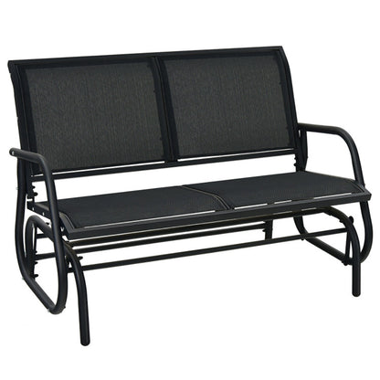 Swing Glider Chair 48 Inch Loveseat Rocker Lounge