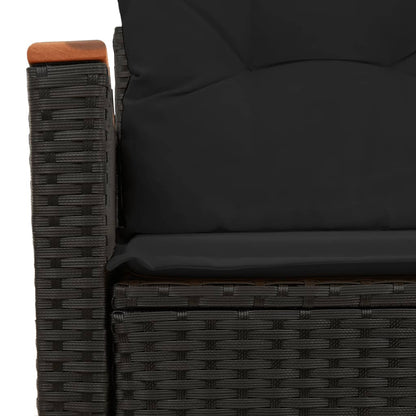 Garden Sofa with Cushions 2-Seater Poly Rattan