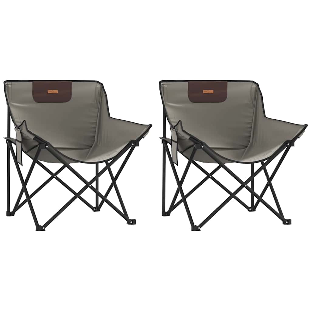 Camping Chairs 2 pcs with Bag Foldable