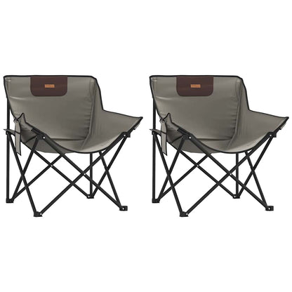 Camping Chairs 2 pcs with Bag Foldable
