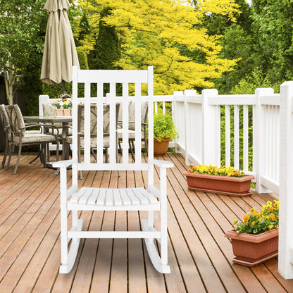 White Wooden Rocking Chair