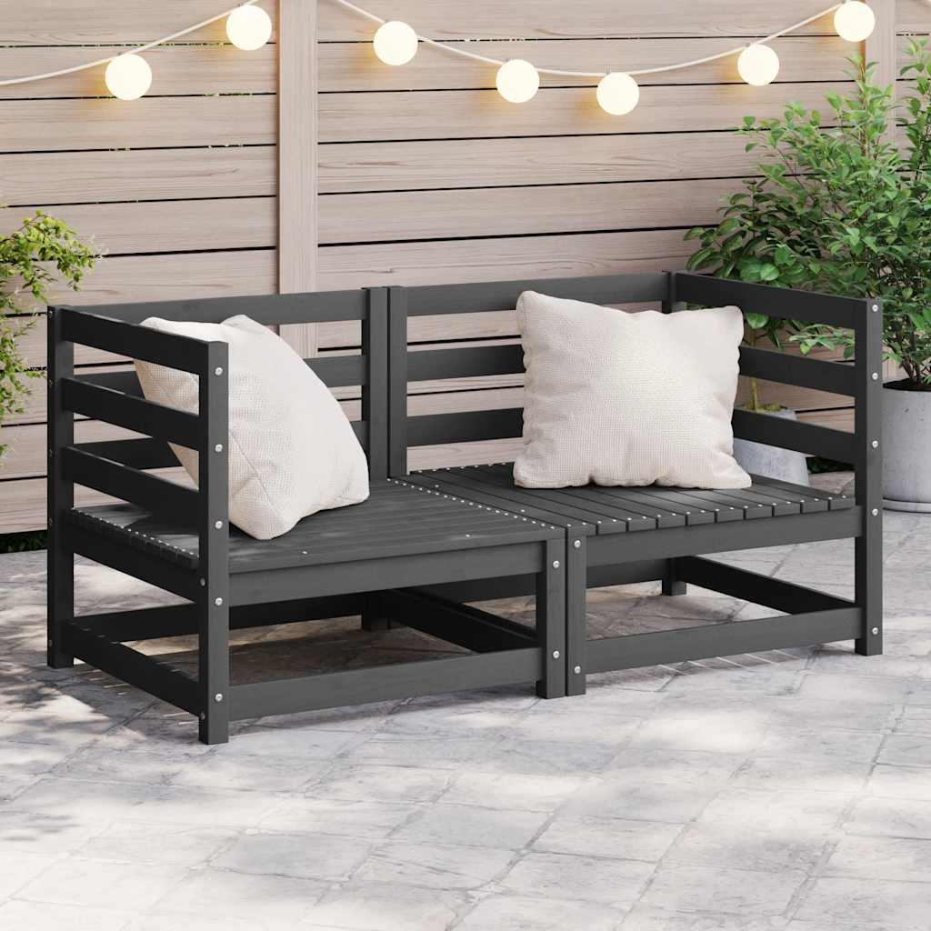 Garden Corner Sofas, 2 pieces, Solid Pine Wood