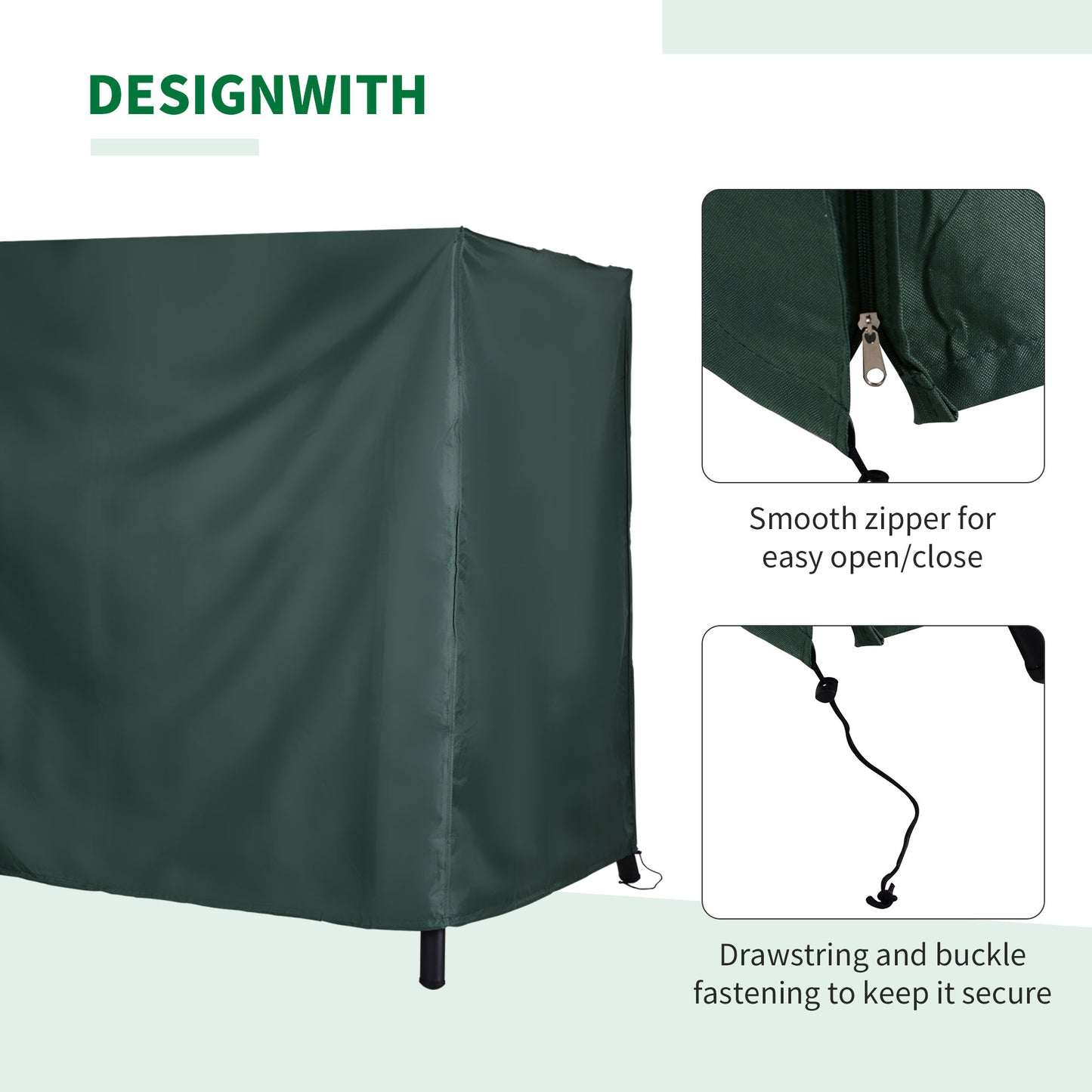 Large Outdoor Swing Chair Cover For Your Garden & Patio Furniture  Protects Against The Wind  UV Rays  & Water