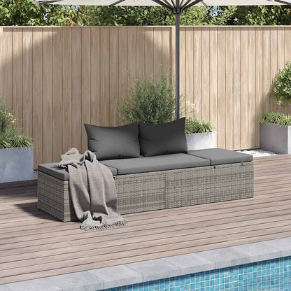 Garden Bed 195×60 cm Poly Rattan   Garden Bed