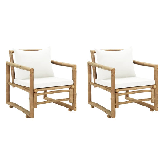 garden chairs, 2 pieces, with cushions and pillows