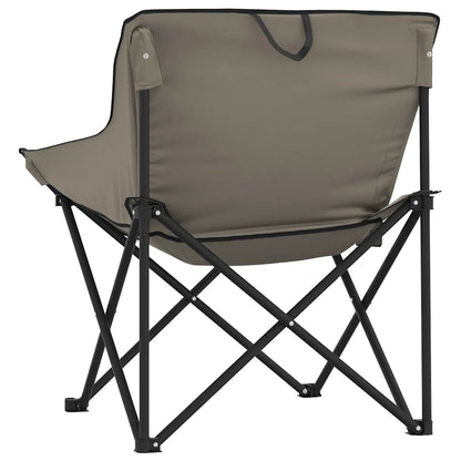 Camping Chairs 2 pcs with Bag Foldable