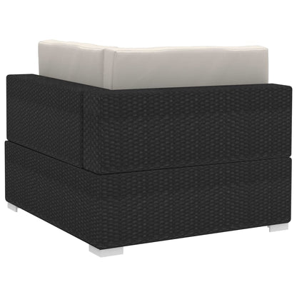 Corner Sofas 2 pcs. with Cushions Poly Rattan