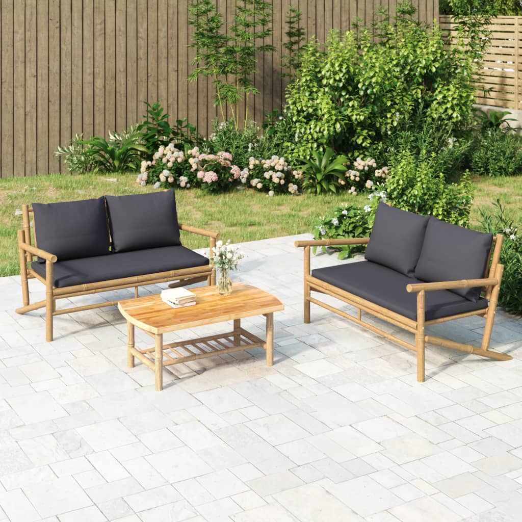 garden bench with cream-white cushions,   garden chairs 2