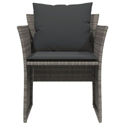 Garden Chair with Footstool Poly Rattan
