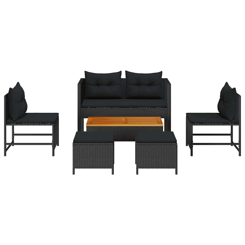 Garden Sofa Set 6 pcs Poly Rattan   Garden Sofa Set 6