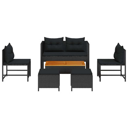 Garden Sofa Set 6 pcs Poly Rattan   Garden Sofa Set 6