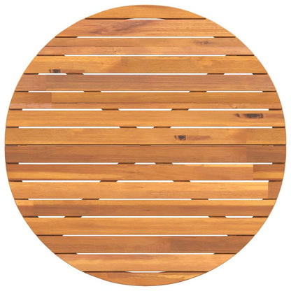 Garden Dining Table Round Ø Solid Acacia Wood   Garden Dining Table