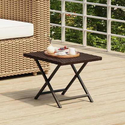 Folding Table 45x Poly Rattan   Folding Table 45x