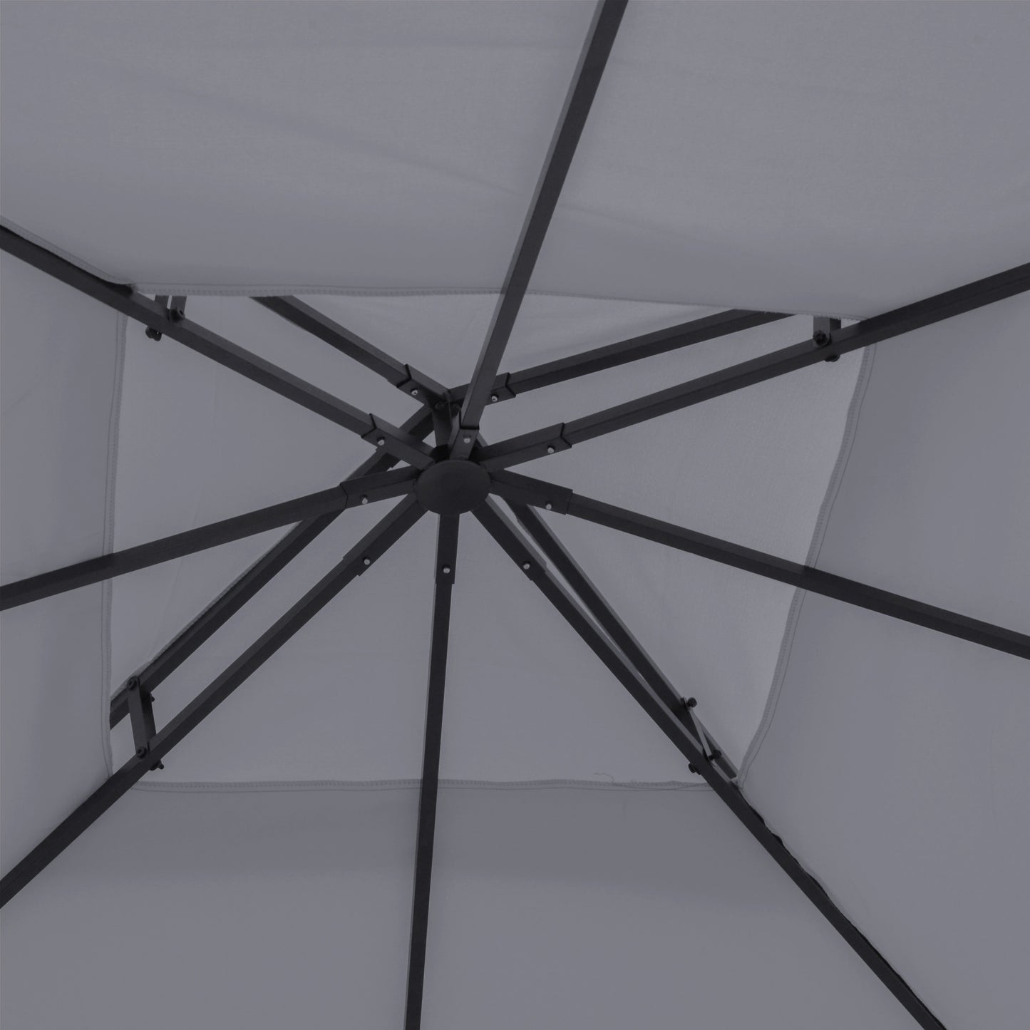 10' X 10' Gazebo Replacement Canopy 2 Tier Top UV Cover Pavilion Garden Patio Outdoor Dark Gray