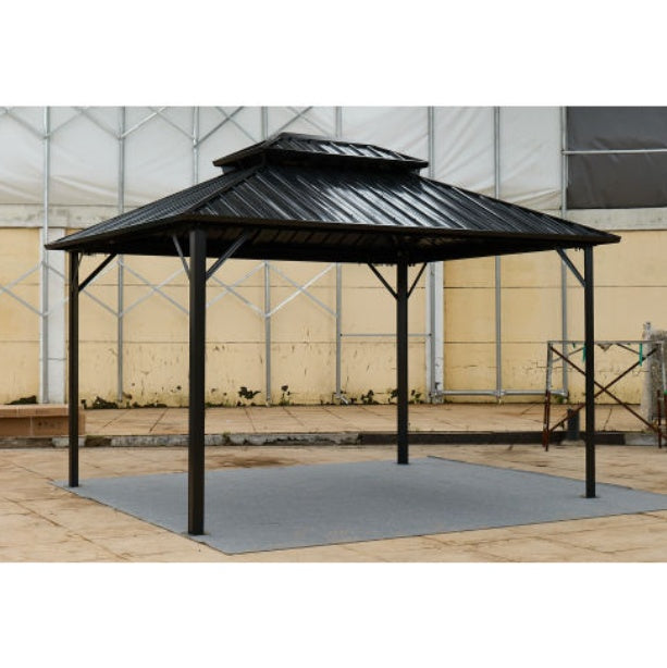 10x10 Color Steel Tile Double-roof Pavilion Gazebo