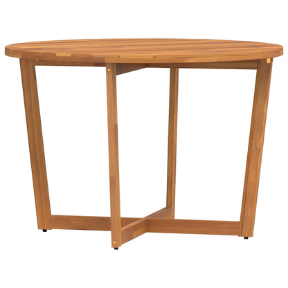 Garden Dining Table Round Ø Solid Acacia Wood   Garden Dining Table