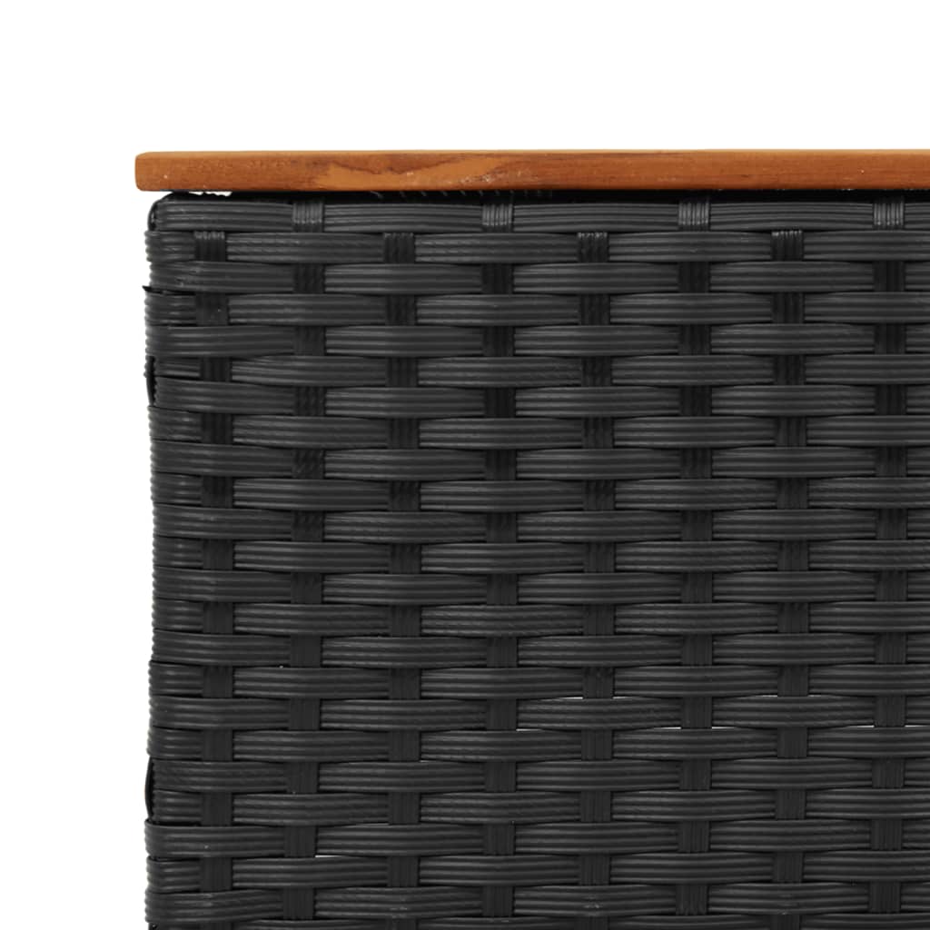 Garden Sofa with Cushions 3-Seater Poly Rattan